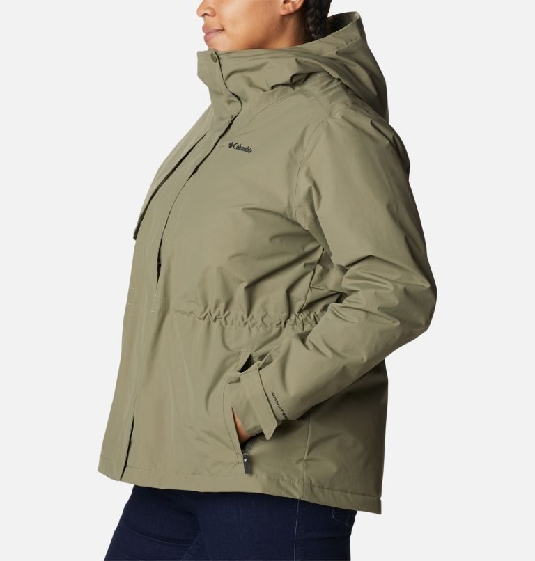 Women's Columbia Hadley Trail Jackets Olive | Plus Size CA-V4L63